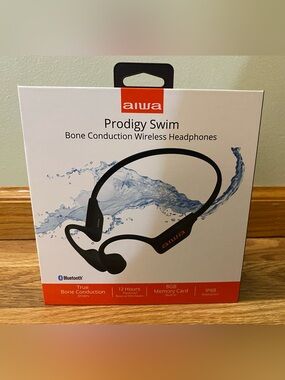 aiwa Prodigy Swim Bone Conduction Wireless Headphones - Black
